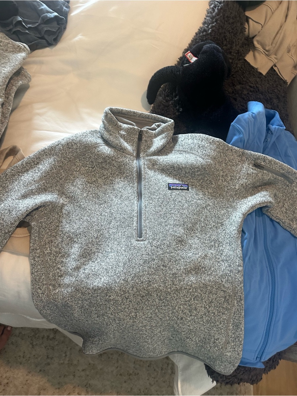 Patagonia Women’s Gray Quarter-Zip Fleece Pullover